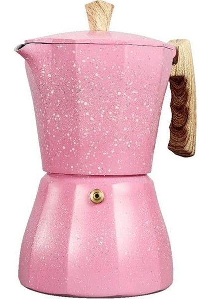 Pembe 2x Soba Üstü Espresso Makinesi - Moka Pot Kahve Makinesi Gazlı Veya Elektrikli Soba Üstü - 3 Bardak Espresso Shot Makinesi (Yurt Dışından) modelleri