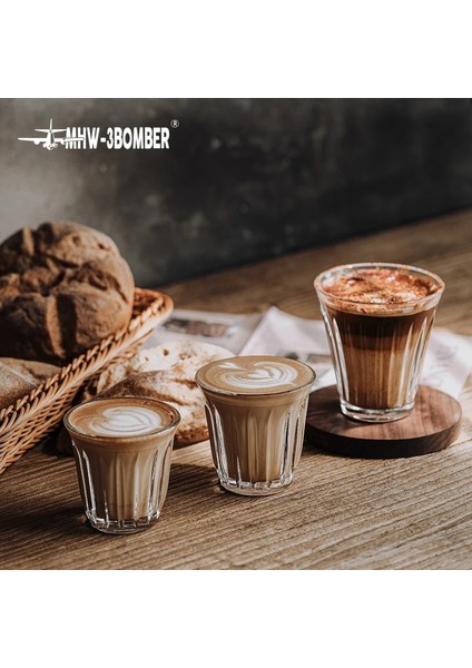 160 ml Mhw-3bomber Wright Fincan Kahve Bardağı Haşlanma Önleyici Çeşitli Kapasiteler Barista Araçları Aksesuarları Latte Cappucciono Espresso Kupa (Yurt Dışından)