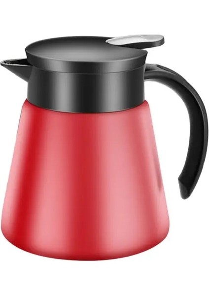 Kırmızı 880ML 680/880ML Paslanmaz Çelik Çift Duvar Termos Yalıtımlı Cezve Termos Süt Çay Su Sürahisi Su Isıtıcısı (Yurt Dışından)