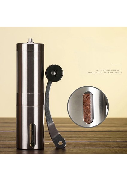 Kahve Kaşığı Fransız Kabartma Makinesi Için Manuel Kahve Değirmeni, Elde Tutulan Mini, K Fincan, Fırçalanmış Paslanmaz Çelik Taşınabilir Konik Öğütücü (Yurt Dışından) indirimleri