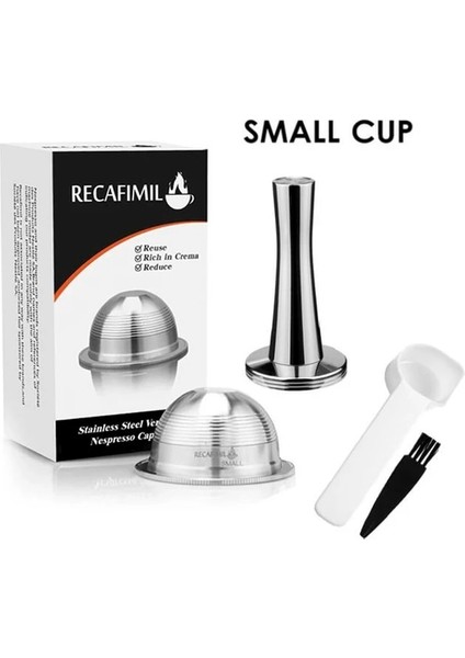 Samll Icafilasicafilas Vip Bağlantı Stianless Çelik Yeniden Kullanılabilir Büyük Fıncan Nespresso Vertuo Kahve Kapsül Filtresi Espresso Vertuoline (Yurt Dışından)
