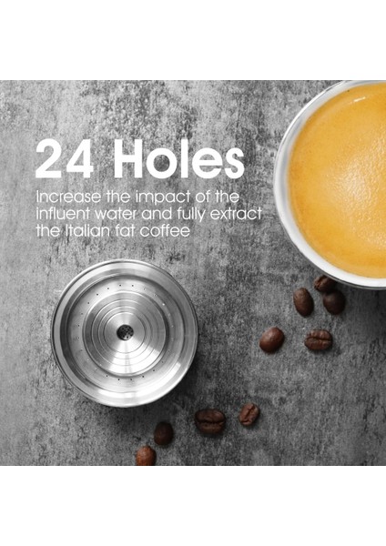 Samll Icafilasicafilas Vip Bağlantı Stianless Çelik Yeniden Kullanılabilir Büyük Fıncan Nespresso Vertuo Kahve Kapsül Filtresi Espresso Vertuoline (Yurt Dışından) fiyatları