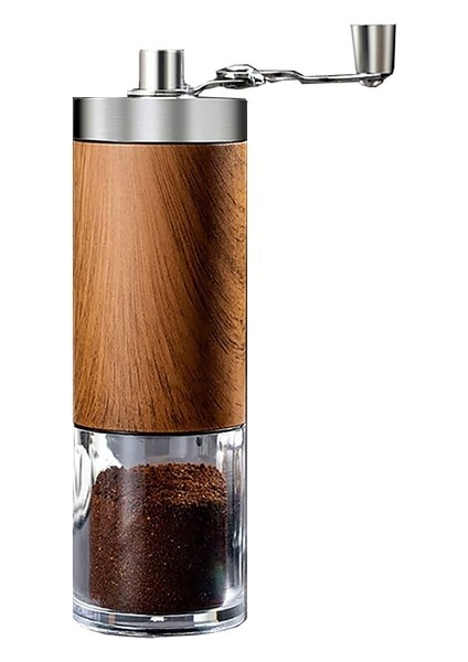 Kahve Öğütücü Ayarlanabilir Ayarlara Sahip Manuel Kahve Öğütücü - Patentli Konik Çapak Değirmeni ve Fırçalanmış Paslanmaz Çelik Bütün Çekirdek Çapaklı Kahve Gri (Yurt Dışından)