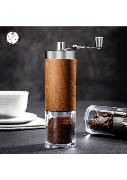 Kahve Öğütücü Ayarlanabilir Ayarlara Sahip Manuel Kahve Öğütücü - Patentli Konik Çapak Değirmeni ve Fırçalanmış Paslanmaz Çelik Bütün Çekirdek Çapaklı Kahve Gri (Yurt Dışından) fiyatları