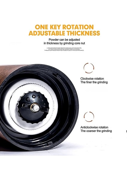 Kahve Öğütücü Ayarlanabilir Ayarlara Sahip Manuel Kahve Öğütücü - Patentli Konik Çapak Değirmeni ve Fırçalanmış Paslanmaz Çelik Bütün Çekirdek Çapaklı Kahve Gri (Yurt Dışından) indirimleri