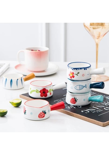 F Seramik Süt Sürahileri Kreması Kulplu Fincan Japon Süt Köpürtme Kahve Şekerlik Reçel Kase Baharat Sos Tabağı Mutfak Tencere (Yurt Dışından) modelleri