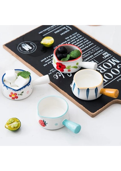 F Seramik Süt Sürahileri Kreması Kulplu Fincan Japon Süt Köpürtme Kahve Şekerlik Reçel Kase Baharat Sos Tabağı Mutfak Tencere (Yurt Dışından) fırsatları