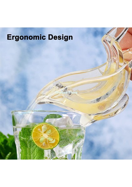 1 Adet Manuel Limon Sıkacağı Akrilik Limon Dilim Sıkacağı Taşınabilir Şeffaf Meyve Sıkacağı El Sıkacağı Portakal Kireç Limon Mutfak Gereçleri (Yurt Dışından) fırsatları