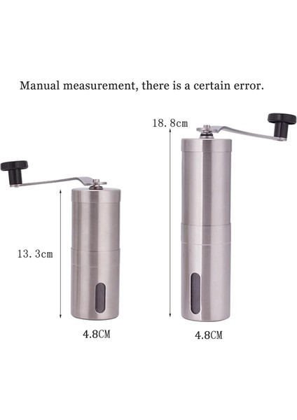Büyük Makine, Fransız Portatif Fırçalanmış Paslanmaz Fincan, El Tipi Çelik Öğütücü Öğütücü Mini, Kabartma Kahve Manuel Konik (Yurt Dışından) indirimleri