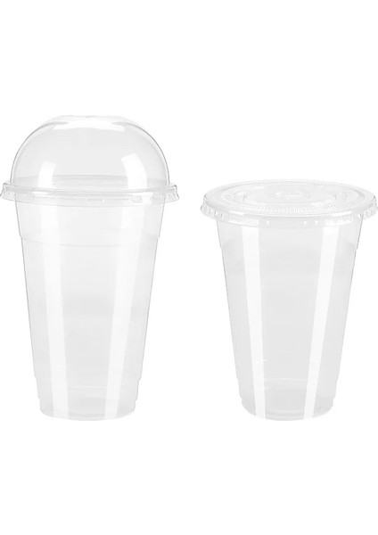 A 50 Adet 100/50 Takım 450 ml Tek Kullanımlık Şeffaf Bardaklar Için Delik Kubbe Kapaklı Çay Meyve Çayı Suyu Plastik Milkshake Yaz Parti Içecekleri Bardaklar (Yurt Dışından) modelleri