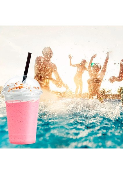 A 50 Adet 100/50 Takım 450 ml Tek Kullanımlık Şeffaf Bardaklar Için Delik Kubbe Kapaklı Çay Meyve Çayı Suyu Plastik Milkshake Yaz Parti Içecekleri Bardaklar (Yurt Dışından) fırsatları