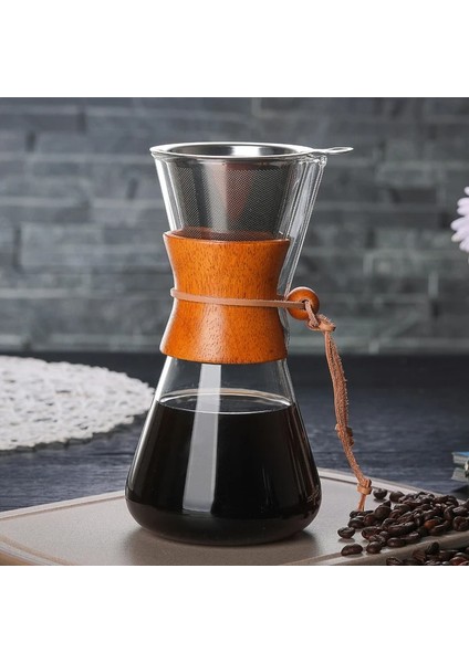 Set Isıya Dayanıklı Cam Cezve Dayanıklı Kahve Su Isıtıcısı Yeniden Kullanılabilir Paslanmaz Çelik Damla Filtre Kahve Makinesi Pratik Coffeeware (Yurt Dışından) indirimleri