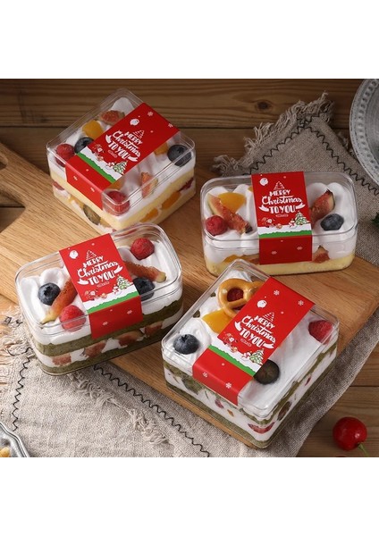15 Adet 15 Adet Plastik Bardaklar Tatlı Bardağı Tek Kullanımlık Puding Jöle Yoğurt Musları Tatlı Pişirme Pasta Kutusu Trapez Gıda Kabı (Yurt Dışından)