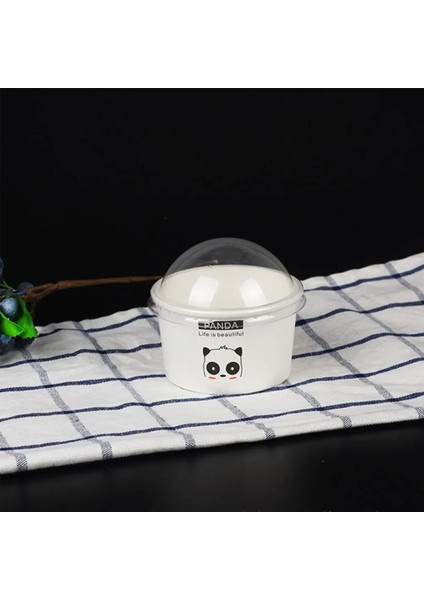 Mor Kağıt Dondurma Bardak Bardak Waffle Tatlı Topu Tutucu Mousse Kek Jöle Ceketler Mezeler Yoğurtlu Puding (Yurt Dışından)