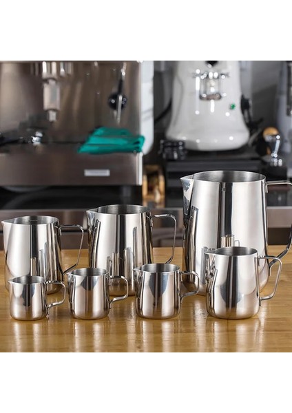 150ML Paslanmaz Çelik Süt Köpürtme Sürahisi Espresso Kahve Barista Craft Latte Cappuccino Süt Kreması Fincan Köpürtme Sürahisi Sürahi (Yurt Dışından) fiyatları