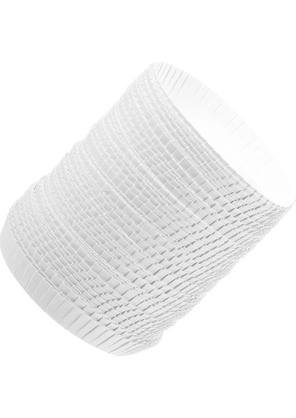 7.5x7.5 cm Bardak Kağıt Kapakları Tek Kullanımlık Içecekler Için Kapak Kapakları Içecek Kahve Kupa Içme Çay Sıcak Cam Daire Toz Anti Beyaz Gözlük (Yurt Dışından)