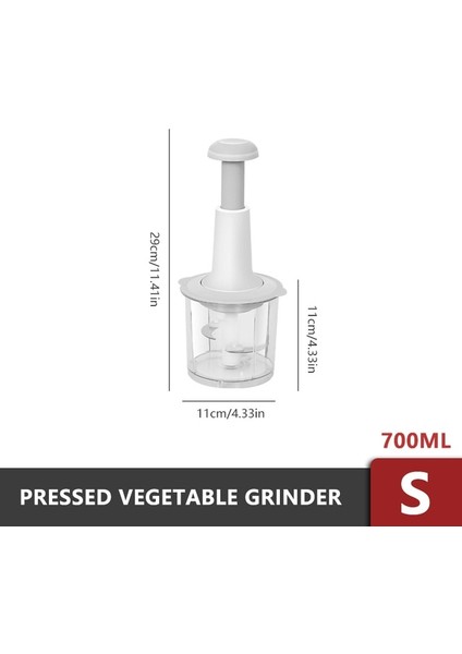 700ML S Çok Fonksiyonlu Manuel Mutfak Robotu Mutfak Kıyma Makinesi Sebze Kesicisi Dilimleme Spinner Dicer Meyve Marul Gıda (Yurt Dışından)