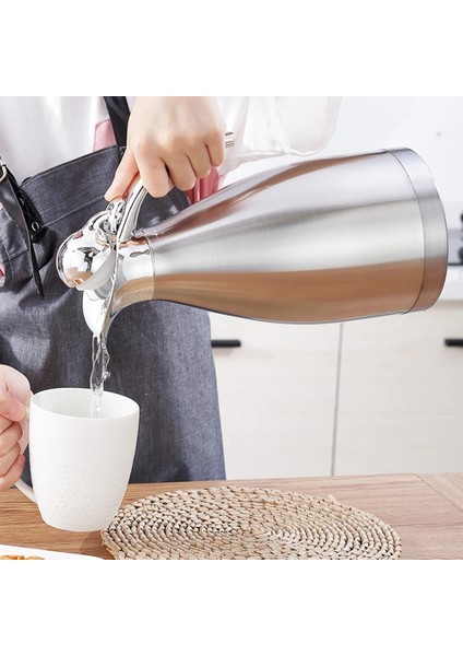 Kırmızı 2l Paslanmaz Çelik Termos Sürahi Cezve Vakum Yalıtımlı Su Şişesi (Yurt Dışından) fiyatları