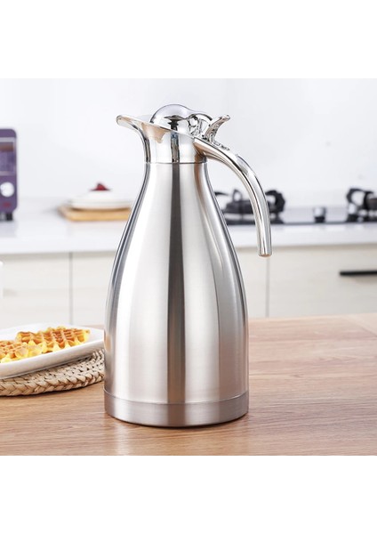 Kırmızı 2l Paslanmaz Çelik Termos Sürahi Cezve Vakum Yalıtımlı Su Şişesi (Yurt Dışından) indirimleri