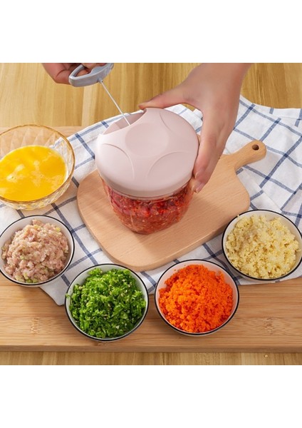 C 170ML Çok Fonksiyonlu Ev Manuel Et Kıyma Makineleri El-Çekti Sıkacağı Blender 5 Bıçaklı Mutfak Robotu Et Kıyma Mutfak Aletleri (Yurt Dışından)