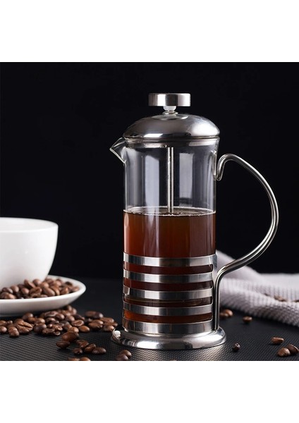 Bir 350 ml 350/600/800/1000 ml Fransız Basın Kahve Çay Süt Makinesi Yüksek Sıcaklık Paslanmaz Çelik Filtre Dayanıklı Espresso Kahve Makinesi (Yurt Dışından)