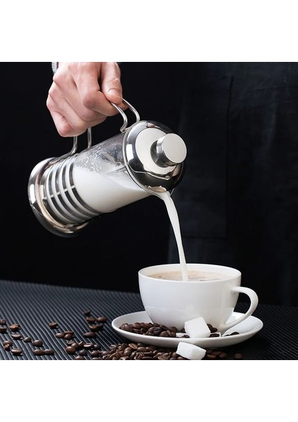 Bir 350 ml 350/600/800/1000 ml Fransız Basın Kahve Çay Süt Makinesi Yüksek Sıcaklık Paslanmaz Çelik Filtre Dayanıklı Espresso Kahve Makinesi (Yurt Dışından)