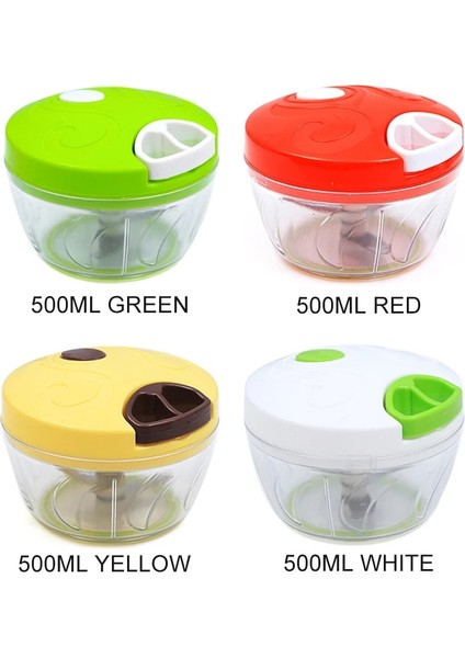 Kırmızı 500 ml El Blender Manuel Kıyma Makinesi El Gücüyle Çalışan Gıda Parçalayıcı Kıyma Mikser Blender Doğramak Için Et Meyve Sebze Fındık Öğütücüler (Yurt Dışından) indirimleri