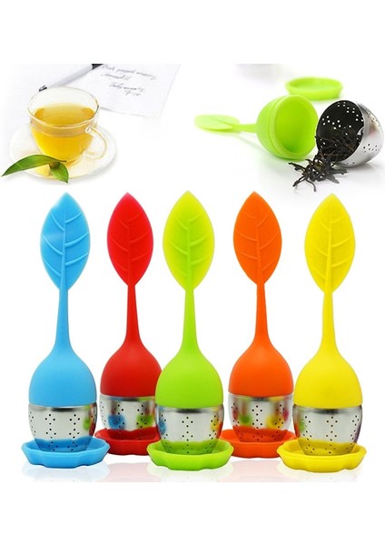 Çilek Çay Demlik Paslanmaz Çelik Filtre Yaprak Çay Makinesi Silikon Kolu Yaratıcı Çay Elek Araçları Teaware Süzgeç Mutfak Aksesuarları (Yurt Dışından) fiyatları