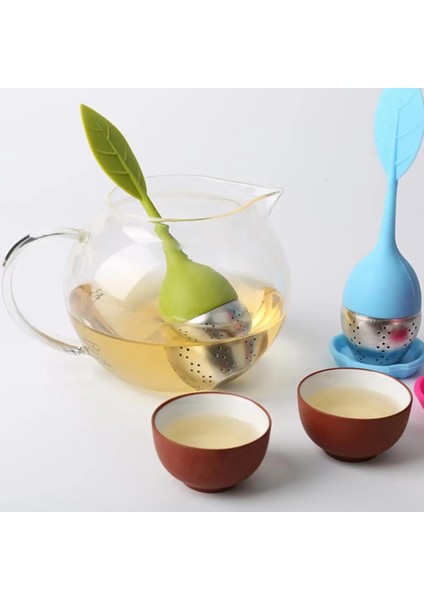 Çilek Çay Demlik Paslanmaz Çelik Filtre Yaprak Çay Makinesi Silikon Kolu Yaratıcı Çay Elek Araçları Teaware Süzgeç Mutfak Aksesuarları (Yurt Dışından) indirimleri