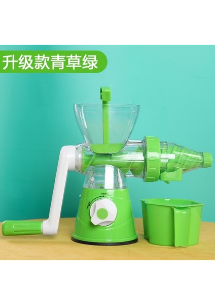 Yükseltilmiş Yeşil Manuel Plastik Meyve Sıkacağı Posa Kabı Çıkarıcı Filtre Portabl Burgu Sıkacağı Portakal Limon Domates Liquidificador Mutfak Gadget'ı (Yurt Dışından)