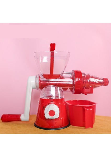 Yükseltilmiş Yeşil Manuel Plastik Meyve Sıkacağı Posa Kabı Çıkarıcı Filtre Portabl Burgu Sıkacağı Portakal Limon Domates Liquidificador Mutfak Gadget'ı (Yurt Dışından) fırsatları