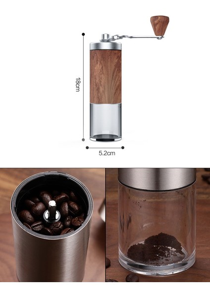 B Paslanmaz Çelik Manuel Kahve Değirmeni Taşınabilir El Taşlama Ayarlanabilir Kahve Çekirdeği Taşlama Kalınlığı Espresso Araçları (Yurt Dışından) indirimleri