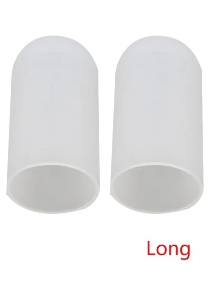 Beyaz 5 X1.5 cm 10 Adet Silikon Jel Parmak Kapağı Parmak Ucu Koruyucu Yalıtım Parmak Koruma Anti-Skid El Bakımı Ayak Parmak Bakım Tüpü Bandaj # (Yurt Dışından)