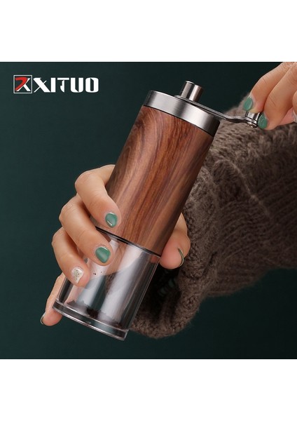 BARCC2348AA Xıtuo Ev Taşınabilir Manuel Kahve Değirmeni Paslanmaz Çelik El Kahve Değirmeni Seramik Çapaklar ile Ayarlanabilir Ayarlar El Krank Çok (Yurt Dışından) fiyatları