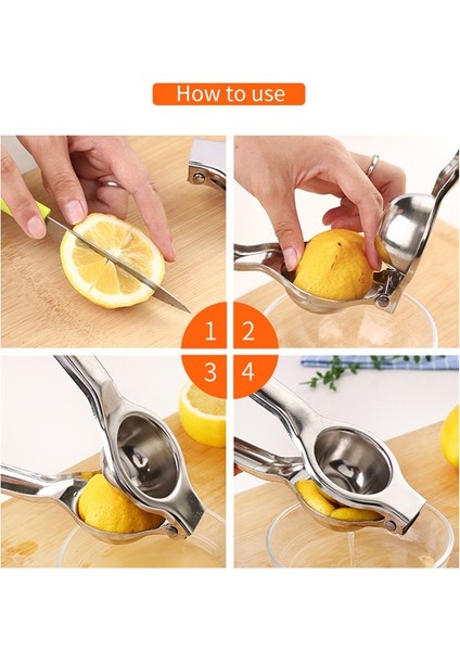 Resimde Gösterildiği Gibi Paslanmaz Çelik Limon Meyve Sıkacağı Portakal El Manuel Sıkacağı Mutfak Aletleri Limon Sıkacağı Portakal Sıkacağı Suyu Meyve Presleme (Yurt Dışından) fiyatları