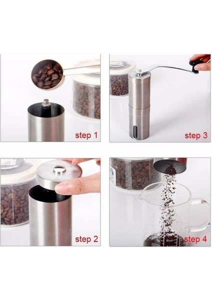 Yeni Büyük 18 cm Gümüş Kahve Değirmeni Mini Paslanmaz Çelik El Manuel El Yapımı Kahve Çekirdeği Öğütücüler Değirmen Mutfak Taşlama Kahve Yapma Araçları (Yurt Dışından) modelleri