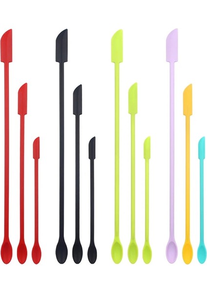 Yeşil Yeni 3 Adet Uzatılmış Silikon Kazıyıcı Çift Kafalı Kozmetik Reçel Derin Şişe Kazıyıcı Mini Spatula Seti Mutfak Depolama Kavanoz Kullanımı Için (Yurt Dışından) modelleri