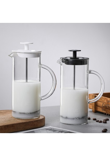 B 480ML Manuel Süt Köpürtücü Cam Süt Köpürtücü Cezve Cam Örgü Fransız Basın Kahve Makinesi Köpürtücü Sürahi Karıştırıcı Krema Mutfak Gereçleri (Yurt Dışından) fiyatları