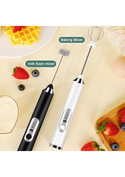 Kırmızı-01 Elektrikli Süt Köpürtücü Çırpma Yumurta Çırpıcı El Blender Mini Kahve Makinesi Cappuccino Krema Için Çırpma Mikser Köpürtücü (Yurt Dışından)