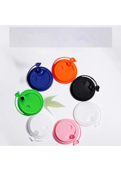 Şeffaf 100 Adet 100 Adet/paket 90MM Plastik Kabarcık Çay Bardağı Kapağı Renkli Tek Kullanımlık Süt Çay Bardağı Kapağı (Yurt Dışından)