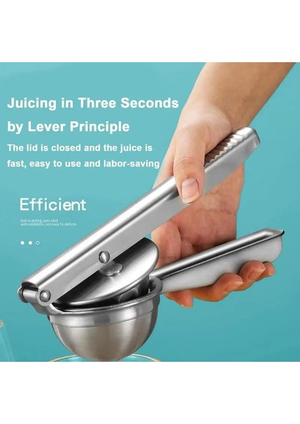 Gümüş Manuel Meyve Suyu Sıkacağı Paslanmaz Çelik El Basın Sıkacağı Nar Portakal Lemonjuice Mutfak Meyve Aracı (Yurt Dışından) fırsatları