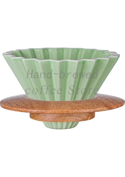Kahve Seti 500ML 01 Seramik El Yapımı Origami Filtre Bardağı, El Yapımı Kahve Filtre Bardağı, V60 Huni Damla Kek Bardağı, Çoklu Renkler Mevcuttur (Yurt Dışından)