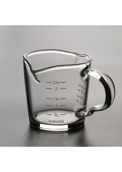 Kahve Fincanı B Cam Espresso Ölçüm Kabı 70 ml Isıya Dayanıklı Bardak Mutfak Espresso Jig Çift Ons Bardak (Yurt Dışından)