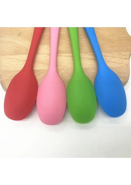 Mavi 1 Adet Mutfak Silikon Kaşık Ev Mutfak Kaşığı Bal Tereyağı Karıştırma Meyilli Yüksek Sıcaklığa Dayanıklı Silikon Kaşık Mutfak Aracı (Yurt Dışından) fırsatları