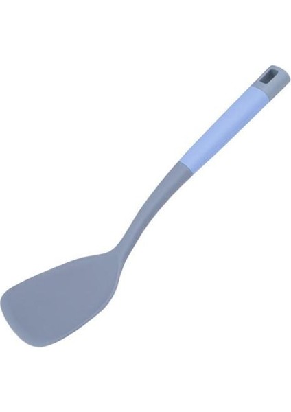 Gök Mavisi Spatula Yüksek Sıcaklık Dayanımı Mutfak Tavada Kızartma Spatulası Tencerenin Altına Zarar Vermez Rahat Kavrama Silikon Spatula Koku Yok (Yurt Dışından)