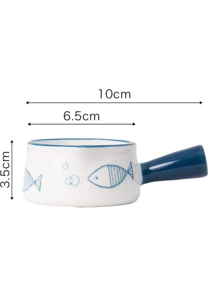 D Seramik Süt Sürahileri Kreması Kulplu Fincan Japon Süt Köpürtme Kahve Şekerlik Reçel Kase Baharat Sos Tabağı Mutfak Tencere (Yurt Dışından)