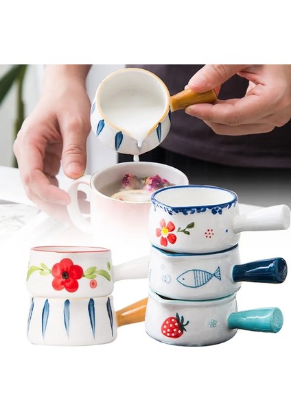 D Seramik Süt Sürahileri Kreması Kulplu Fincan Japon Süt Köpürtme Kahve Şekerlik Reçel Kase Baharat Sos Tabağı Mutfak Tencere (Yurt Dışından) fiyatları