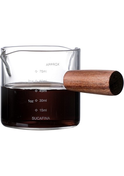 100ML Fincan Kahve Cafe Aksesuarları Sürahi Ölçüm Sürahisi Espresso Frothers Cappuccino Barista Fincan Kepçe Aksesuarları Cam Mutfak Süt (Yurt Dışından) indirimleri