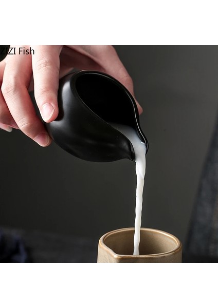 A3 Işık Lüks Cafe Latte Çekme Çiçek Süt Tenceresi Barista Süt Makinesi Iskandinav Tarzı Seramik Süt Tenceresi Ev Mutfak Kahve Aksesuarları (Yurt Dışından) fırsatları