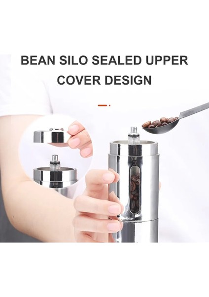 Pembe El Kahve Değirmeni Manuel Kahve Taşınabilir Öğütücü Ayarlanabilir Seramik Kahve Çekirdeği Değirmeni Paslanmaz Çelik Mutfak Değirmenleri Araçları (Yurt Dışından) indirimleri